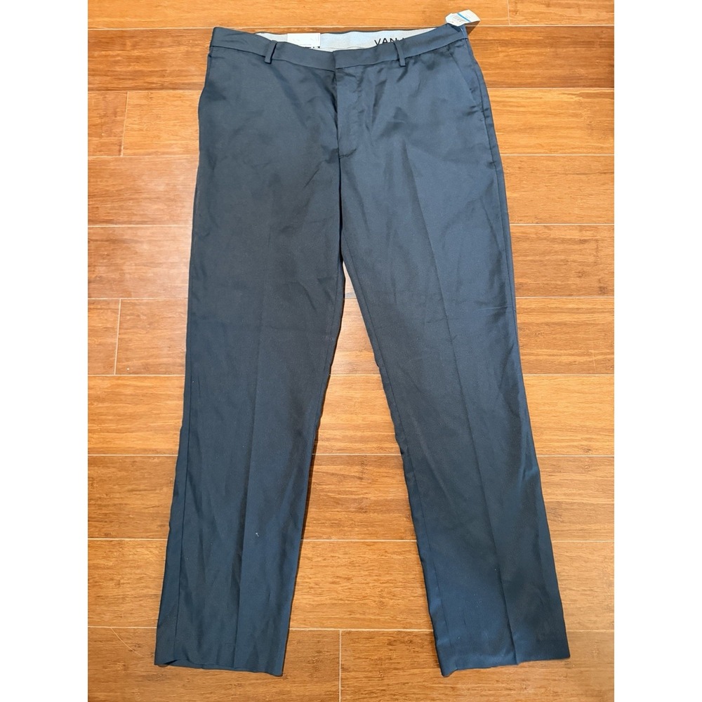 NWT Van Heusen Suit Separates - Gray flat‎ front dress pants, sz 36 x 32